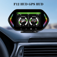 Smart Security Alarm for All Cars Auto Display F12 OBD2+GPS Digital Odometer HUD Head Up Display Car HUD Gauge Auto Accessories