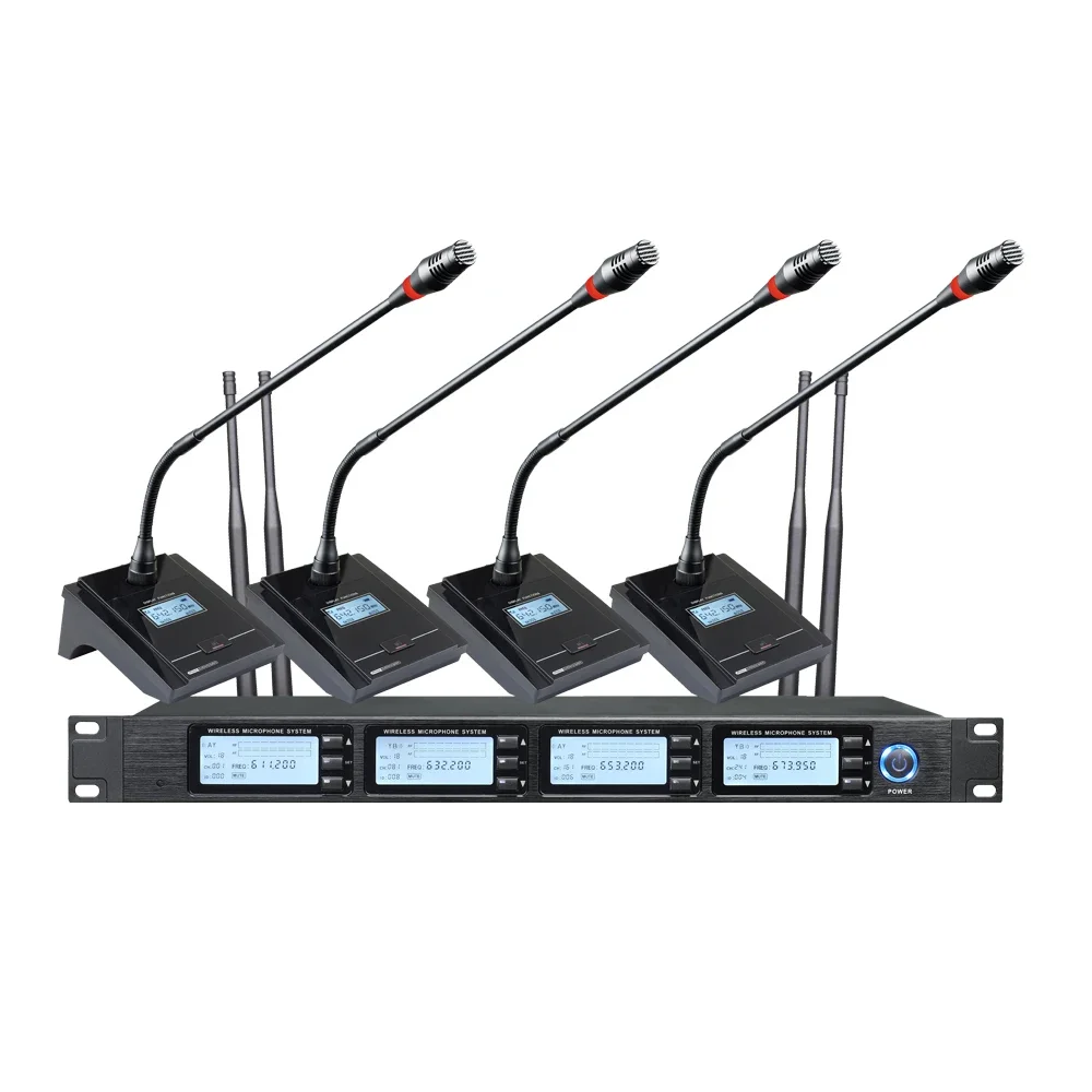 

EIF-5104 4-канальный профессиональный беспроводной микрофон: использование для конференций и многофункционального зала, поддержка оптового заказа