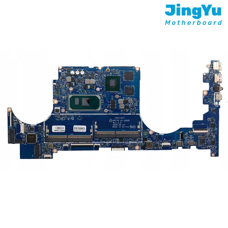 For HP 17M-CG 17T-CG 17-CG Motherboard LA-J502P Mainboard with I5-1035G1 I7-1065G7 CPU MX330 GPU Fully Tested