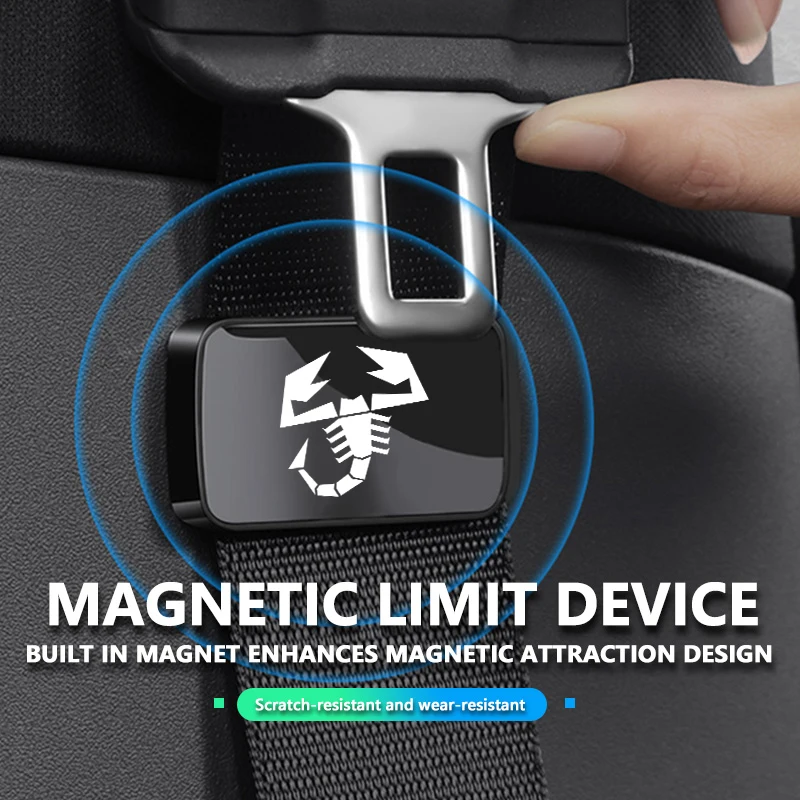 Car Seat Belt Fixing Clips Holder Stabilizer Ornaments Interior Accessories For Abarth FIAT 500 FR Doblo Siena Stilo Tipo UNO