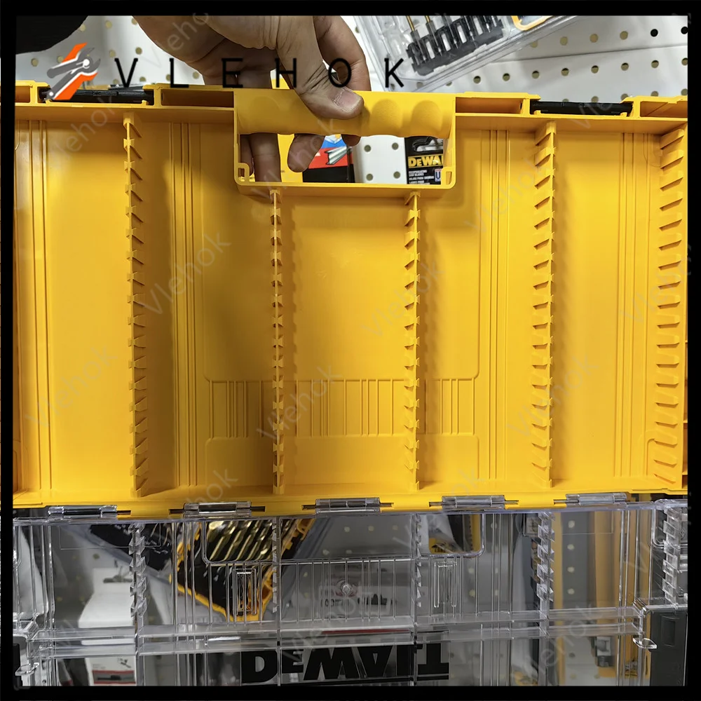 DEWALT Combination Drill Head Box Can Be Used To Store And Arrange Parts Visual Transparent Tool Box Large Tough Case Empty Boxs