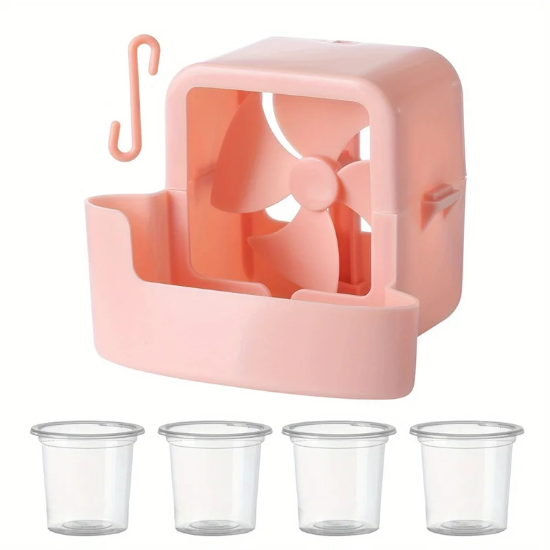 

ABBZ-Летний охладитель, аксессуар для моделей электрических напольных вентиляторов, портативный комплект охлаждения ледяной головы для электричества, эффективный розовый