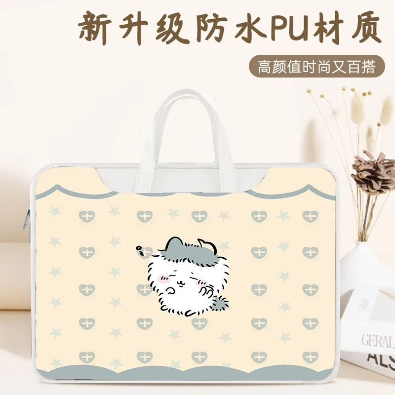 Chiikawa Notebook Computer Sleeve Case Macbook Air Pro Gift Kawaii Anime Hachiware Laptop Cartoon Handbag Waterproof Shockproof