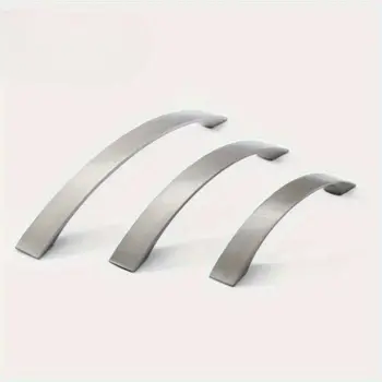 2個拉絲鎳櫥櫃把手 - 不鏽鋼拱形把手,防鏽防污,螺絲安裝簡便,C 10 最佳銷售 金屬把手 - №9