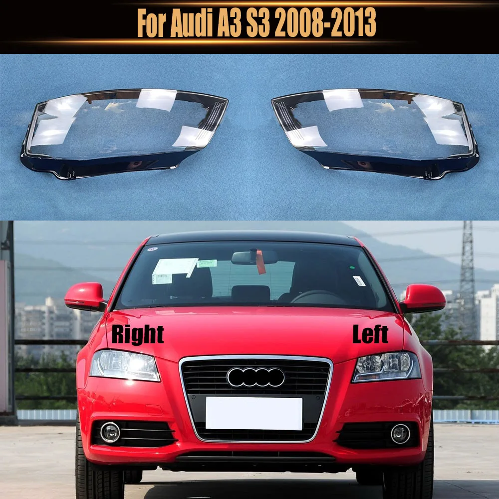 

Headlight Lens Shell Transparent Headlamp Cover Replace The Original Lampshade Plexiglass For Audi A3 S3 2008-2013