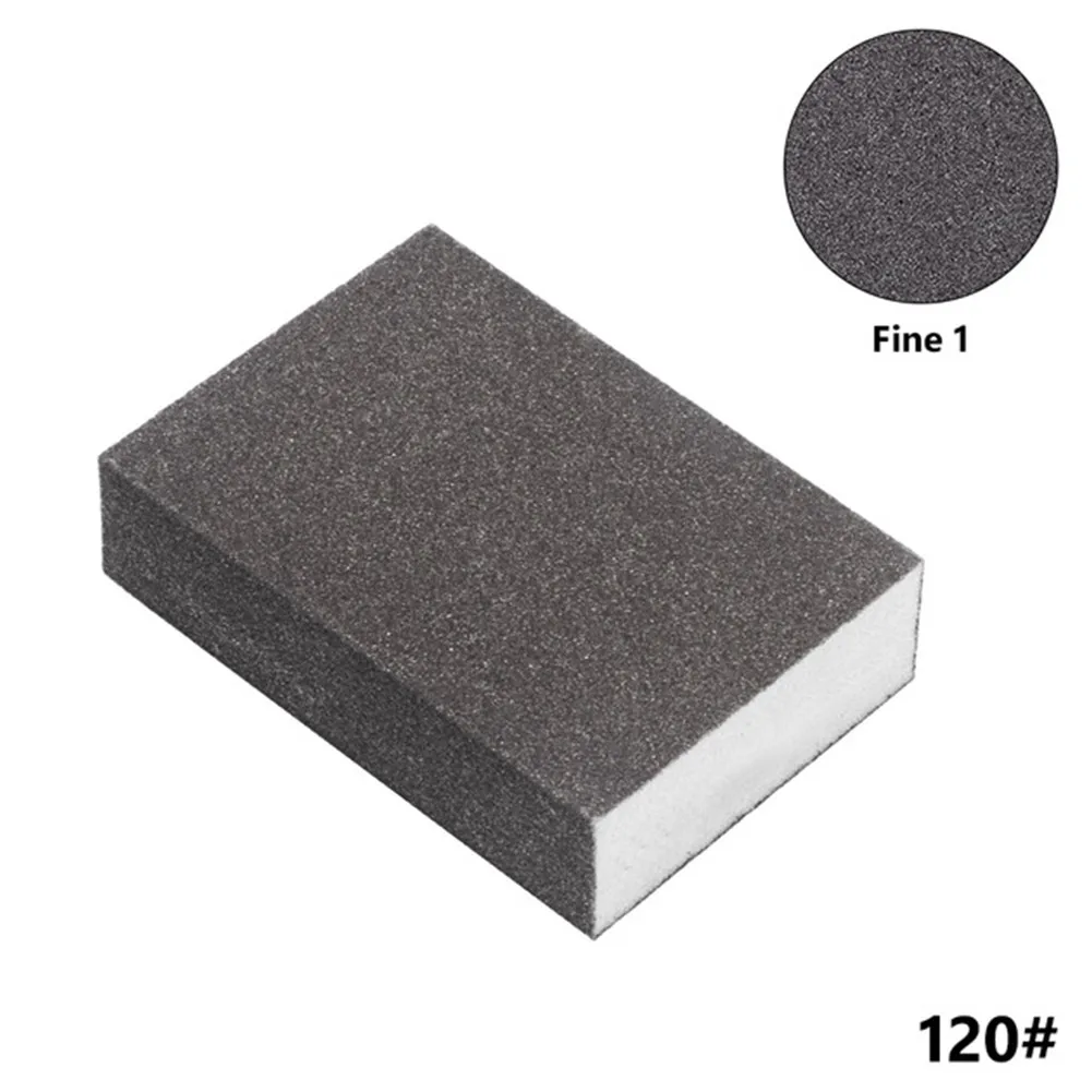 Sanding Sponge Block Abrasive Pad Grit 60/80/120/210 For Furniture Wall Floor Grinding Metal Derusting Polishing Sandpaper