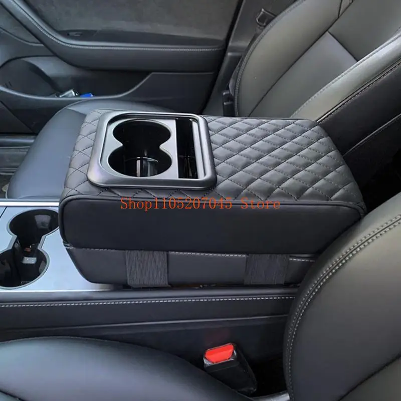 

37cd Multi functional Car Armrest Box Cup Holder Heightening Pad Universal Compatibility Center Console Armrest Box Cover