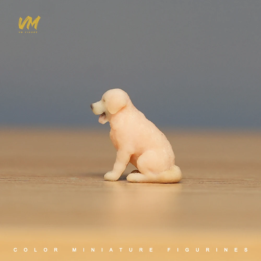 Realistyczne figurki psów w skali 1/64 1/43 1/24 1/18, zwierzęta domowe, pozycje: kucanie, leżanie, druk 3D, model figurki, rekwizyt, kreatywne dekoracje, rękodzieło.