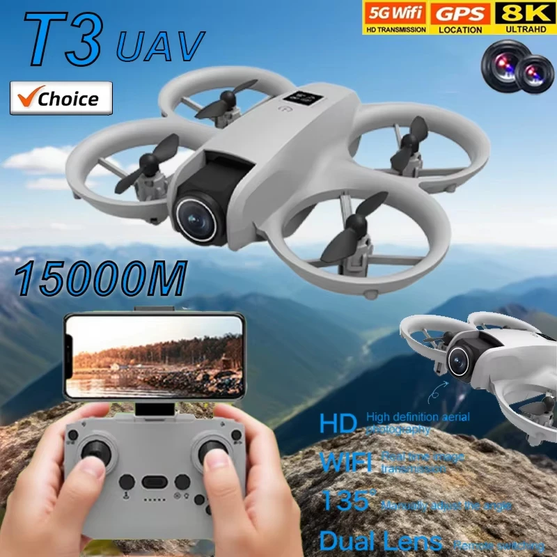 

Original New Drone 8K HD 5G GPS 8K Aerial Photography Remote Control Quadcopter Drone with Dual Cameras Kids Adults Toys Gifts