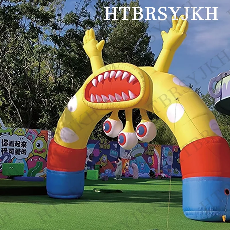 Aufblasbare Augen Monster Bogen Augen Big Mouth Monster Kinderspielplatz Dekoration Requisiten