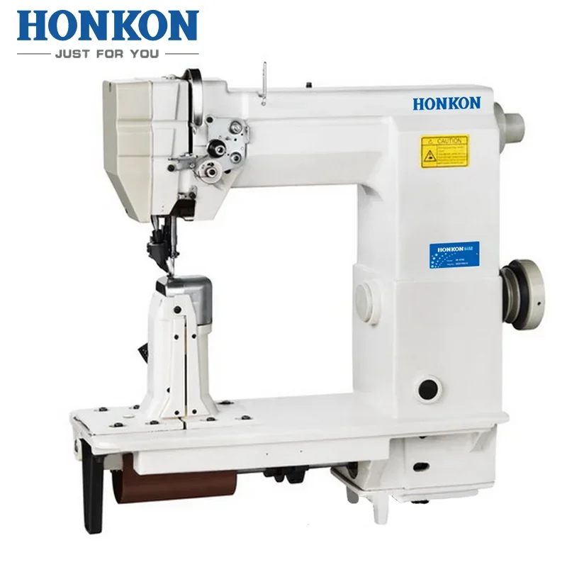 HK-580 Single Needle Post Bed Lockstitch Leather Bag Sewing Machine Suitable For Sewing Shoes Bags Toys Sport Articles And Hats