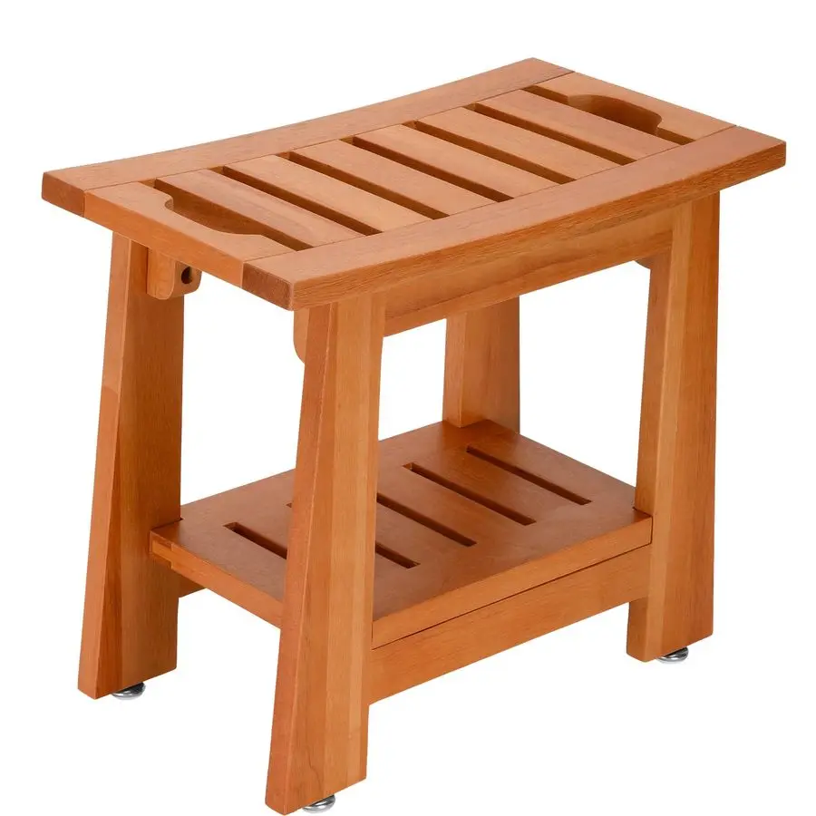 

Inchs Shower Bench with Handle, Spa Shower Chair 400 lbs Capacity, Storage for Inside Shower Storage