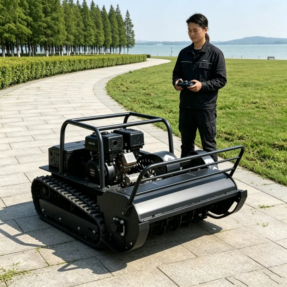 Customizable Wireless Remote Control Lawn Mower GPS Construction Weeder EPA Certified Factory Grade Free Shipping