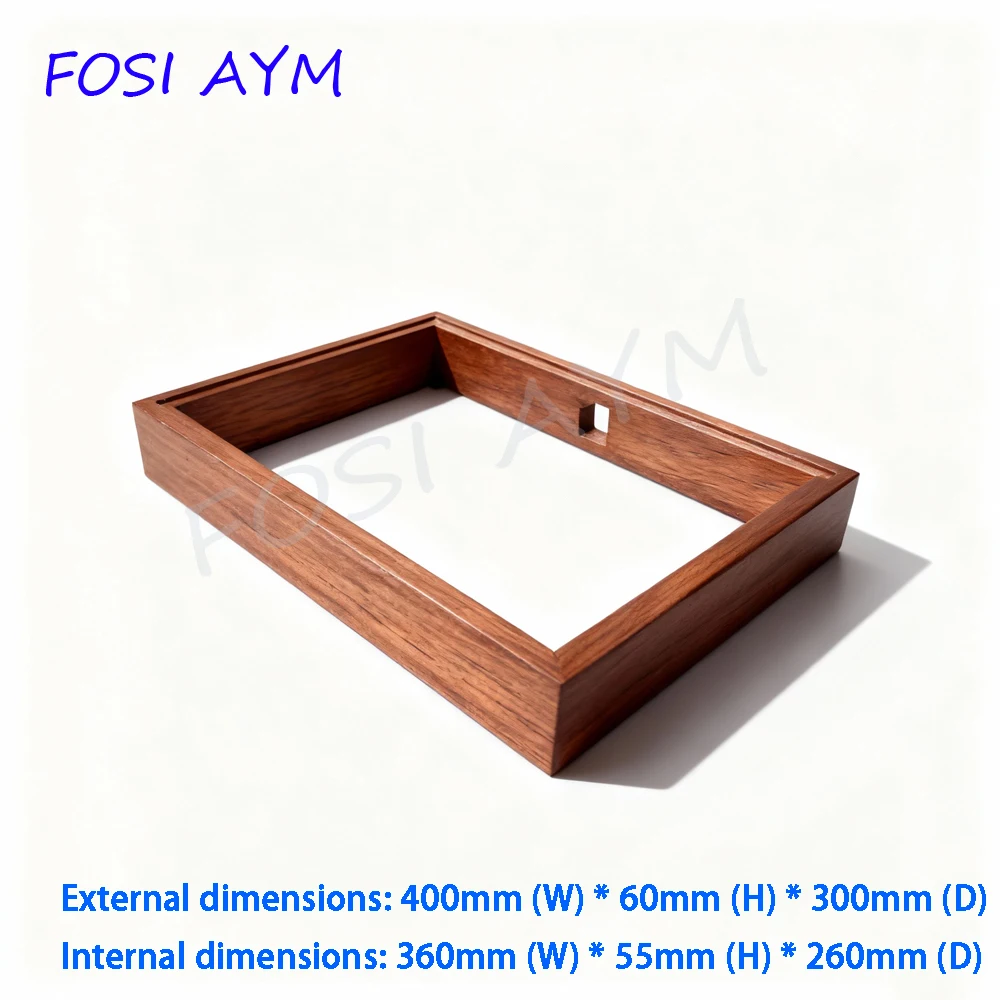 

400*60*300mm FOSI AYM Sapele Wood Frame Amplifier Chassis Post-Amplifier Solid Wood Chassis Vacuum Tube Amplifier Case Shell DIY