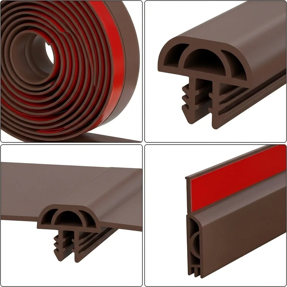 1pc Door Bottom Seal Strip Door Gap Blocker Sealing Strips Soundproof Wind Protection For Bedroom Door Dust Water Isolation