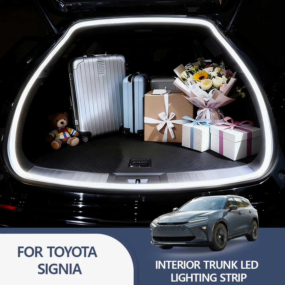 

FOR TOYOTA SIGNIA Rear Trunk LED Light Bar Strips Trunk Interior Decorative Lamp Strip Luggage Atmosphere Light