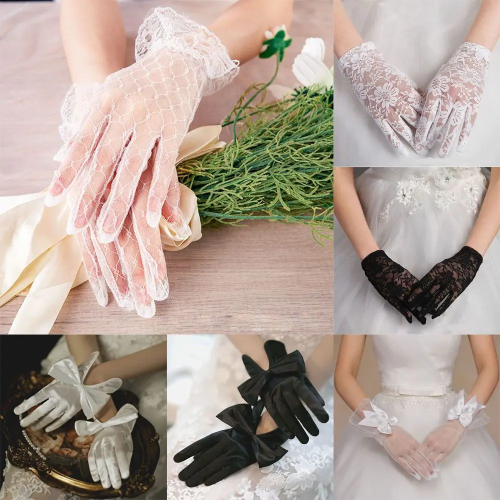 Accessories Clothing Accessories Party Dress Bridal Gown Mittens Cycling Driving Mittens Wedding Bridal Gloves Lace Gloves