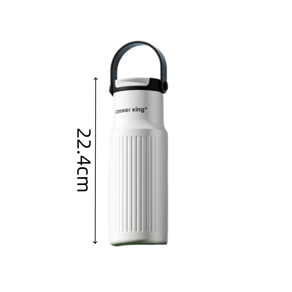 كوب كوكر كينج 650 مللي كوب معزول بسعة كبيرة من الفولاذ المقاوم للصدأ رياضي بارد ساخن ورحتين تحت غطاء واحد أكواب زجاجة مدرسية للسفر #6