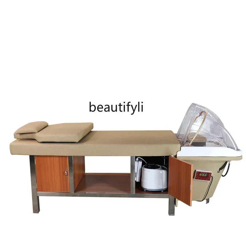 

ls 04Head Treatment Bed Hair Care Center Fumigation Shampoo Chair Beauty Salon Barber Shop Ear Cleaning Shop Massage Couch