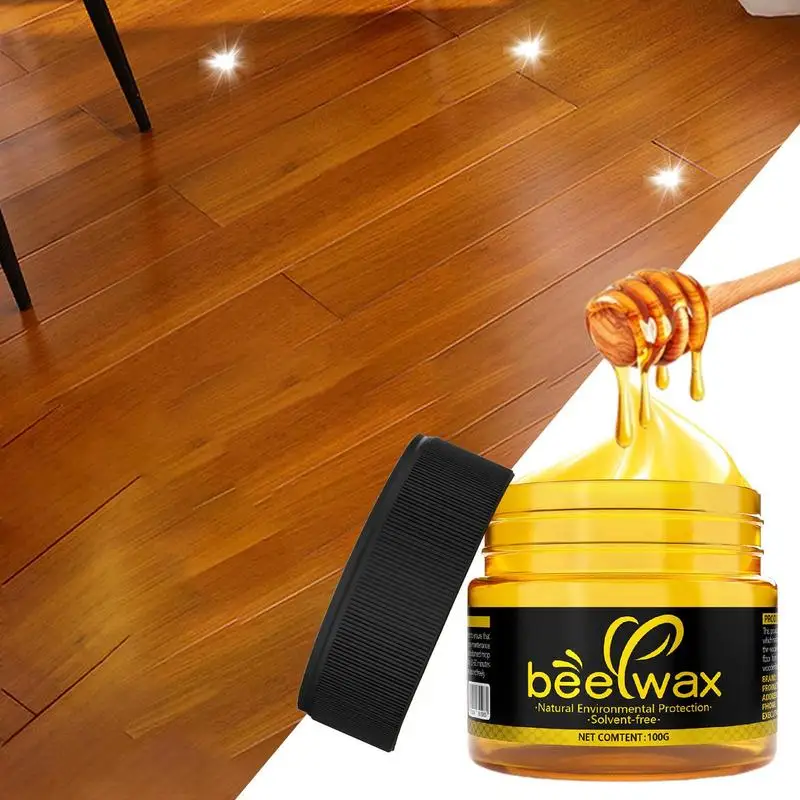 Bees Wax Furniture Polish And Cleaner Wood Seasoning Beewax For Furniture 100g Beewax Wooden Floor Cleaning Maintenance Polished