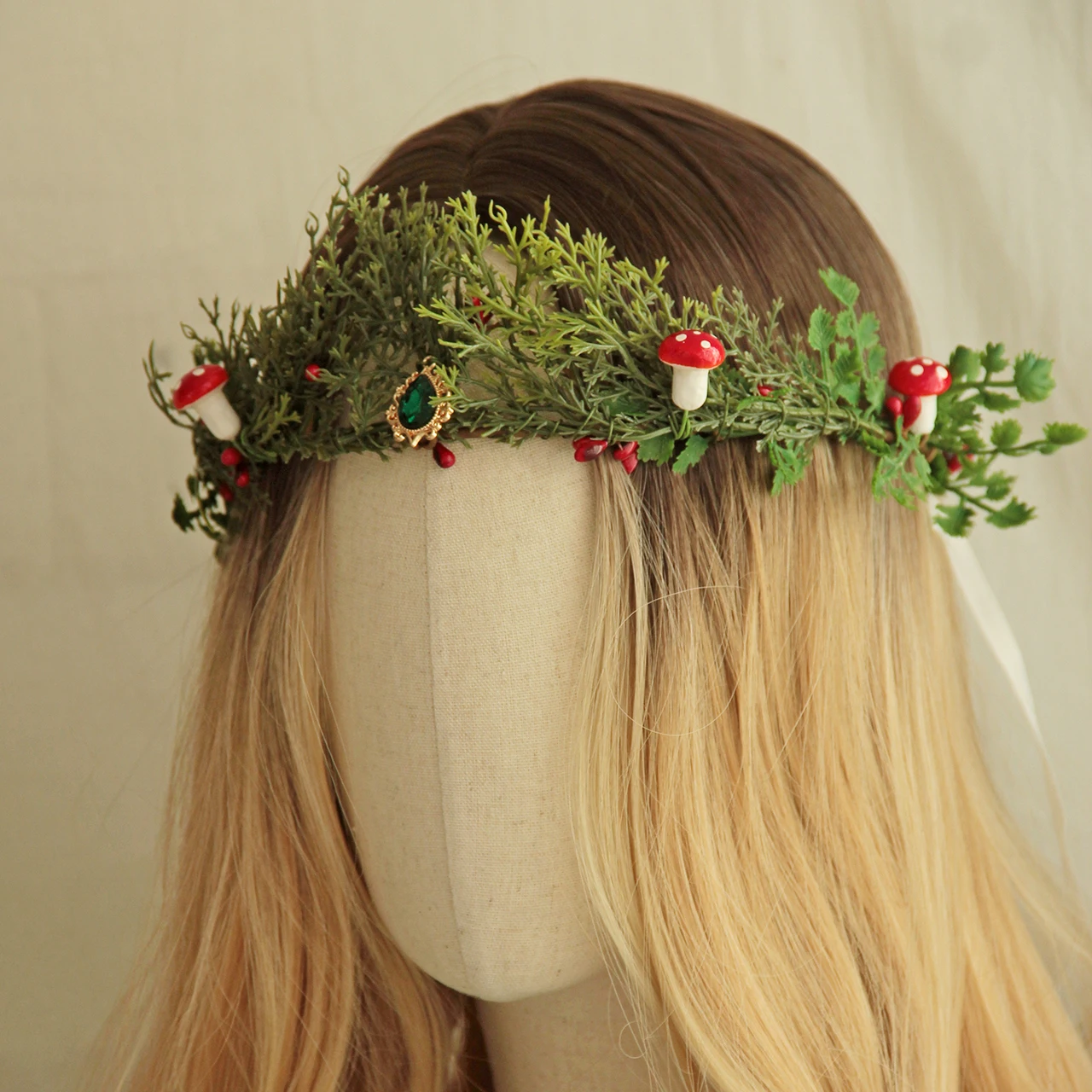 Christmas Headband Winter Crown Red Berry Flower Crown Holly Berry Christmas Crown Wedding Flower Crown Wedding Decor Bridesmaid