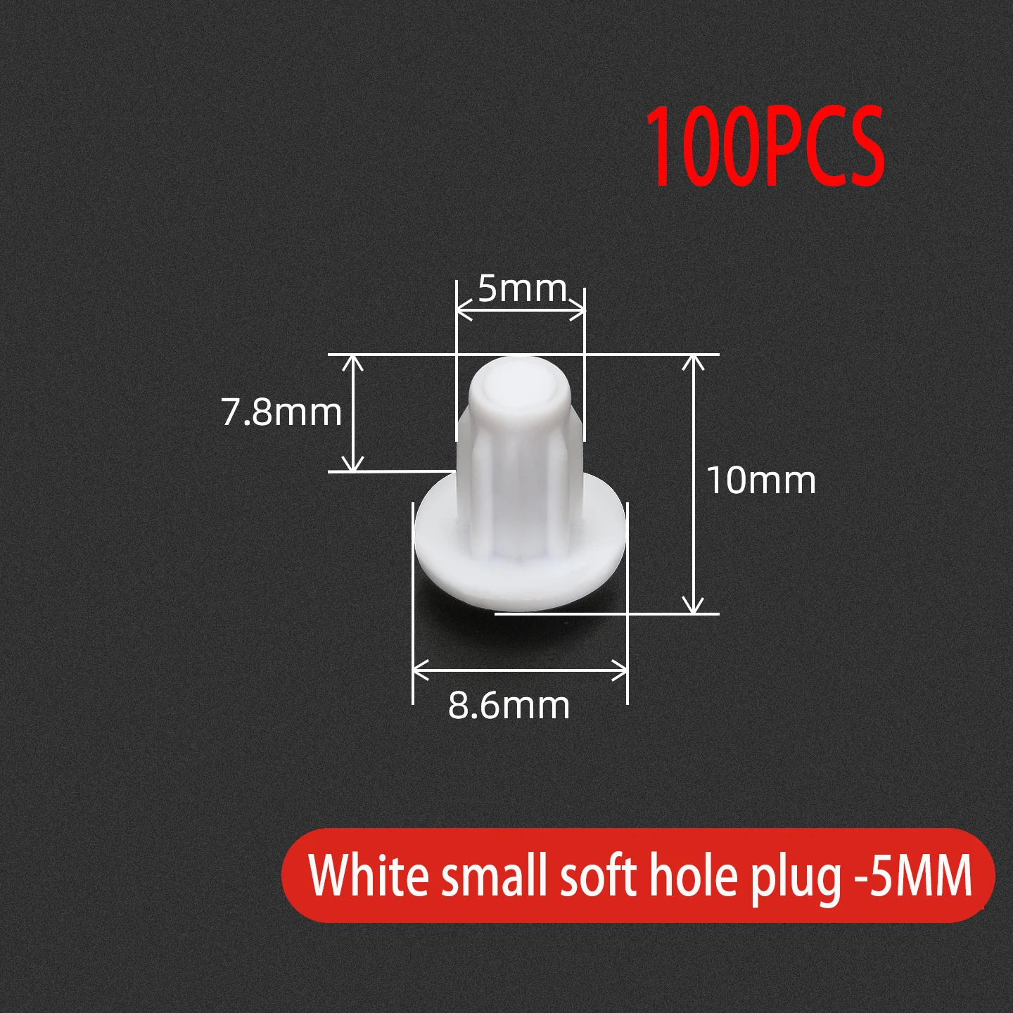 Variant: S-White 5mm 100pcs