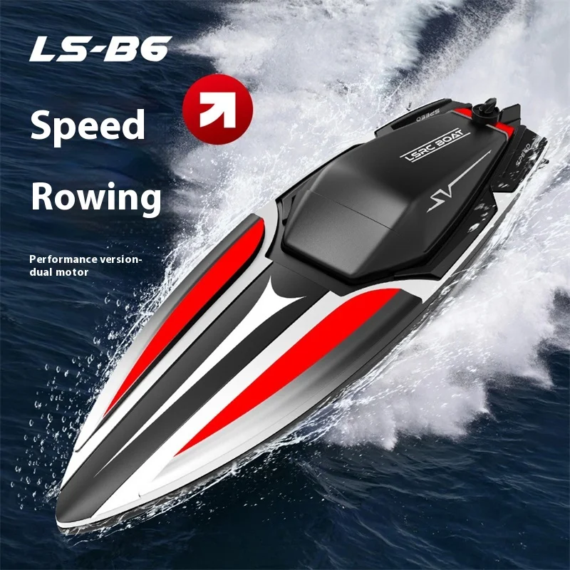 2.4grc Speedboot Model Elektrische Dual-Motor High-Speed Racen Draadloze Waterdichte Afstandsbediening Boot Simulatie Schip Toychildren