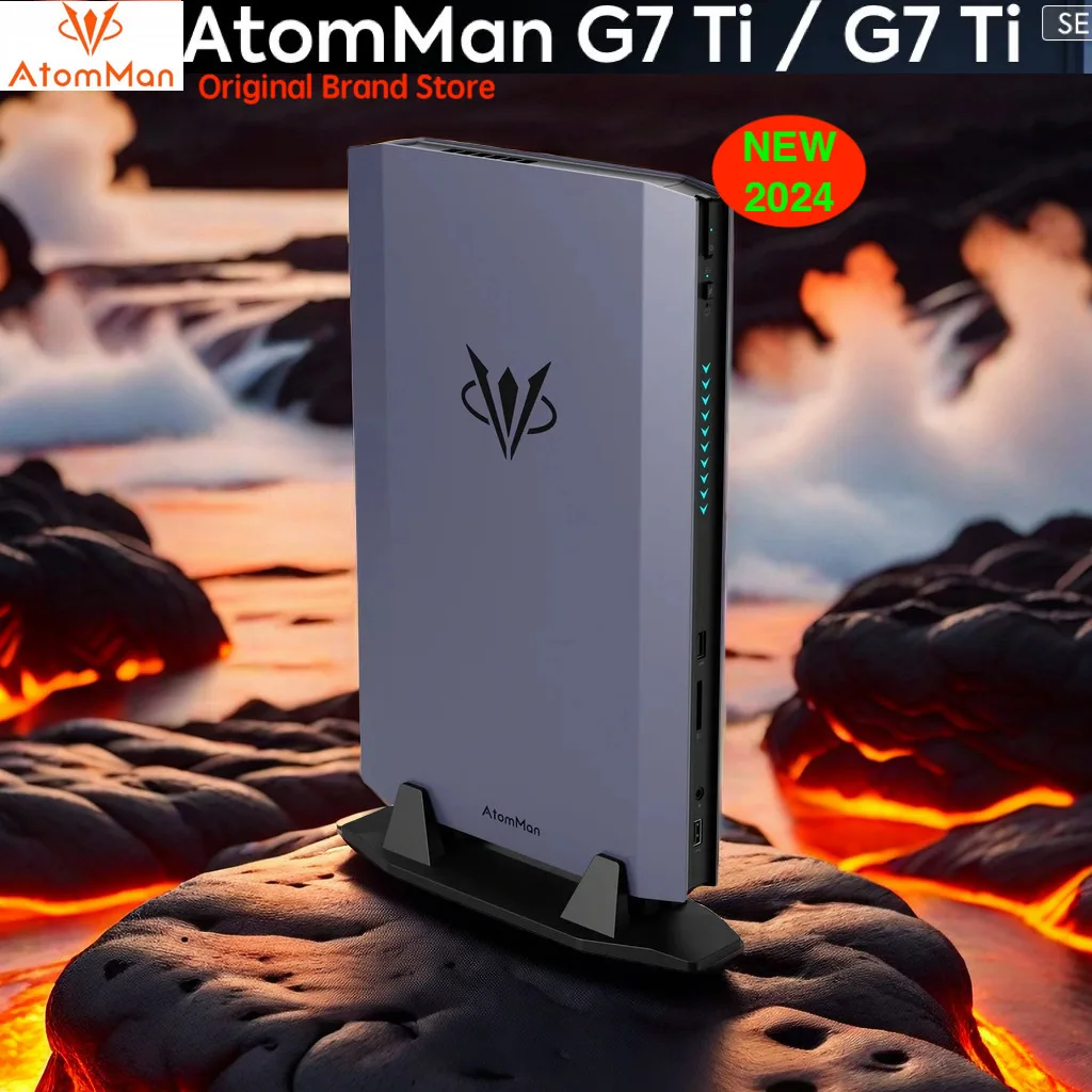 Nuovo Mini PC da gioco AtomMan G7 Ti /G7 Ti SE Intel Core i9-14900HX/ i7-14650HX+RTX 4070 DDR5 Minis Khu AI Grafica da gioco Mini PC