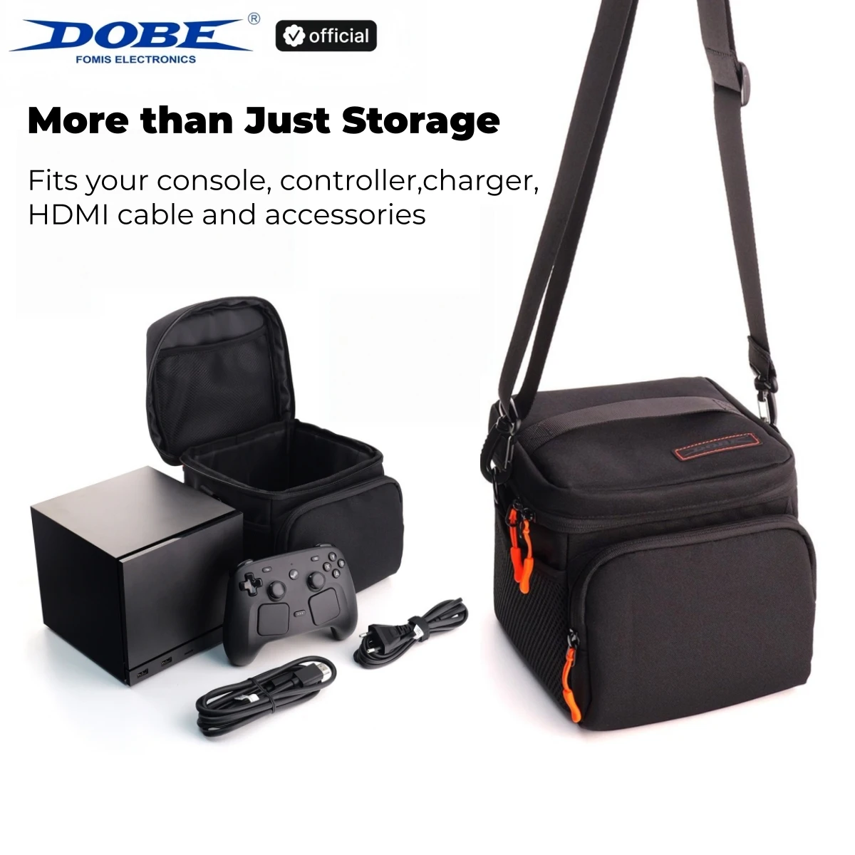 DOBE Hard Shell Shockproof Travel Storage Bag,Steam Machine Console Carry Case,Large Capactity Fits Full Set For Steam Accessory