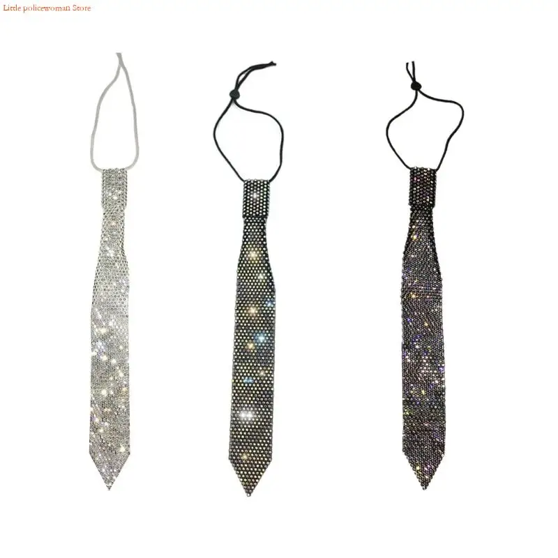 

F92D модное ожерелье-галстук, инкрустированное кристаллами для актеров, актрис, сценических шоу