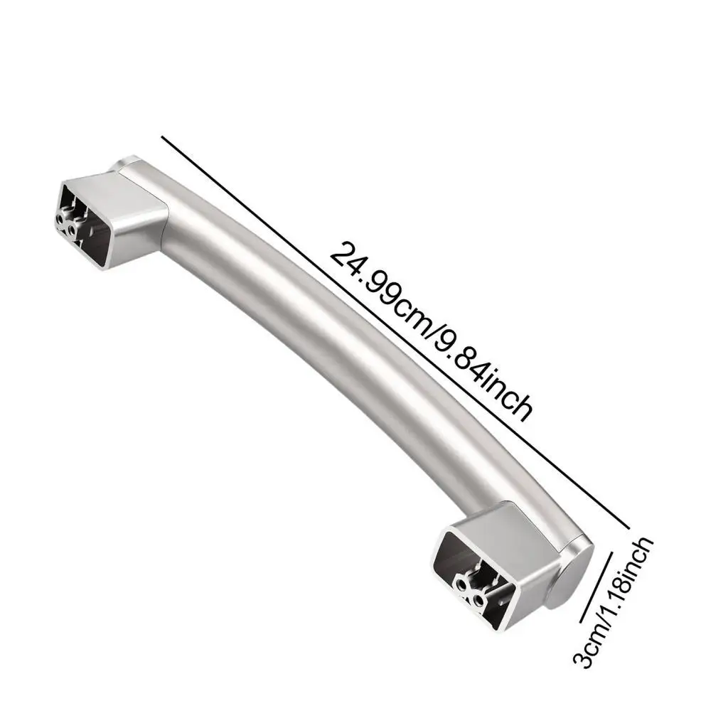 Reemplazo de manija puerta microondas para JNM7196SK1SS DVM7195SK1SS DVM7195EK2ES pieza aparato acero inoxidable