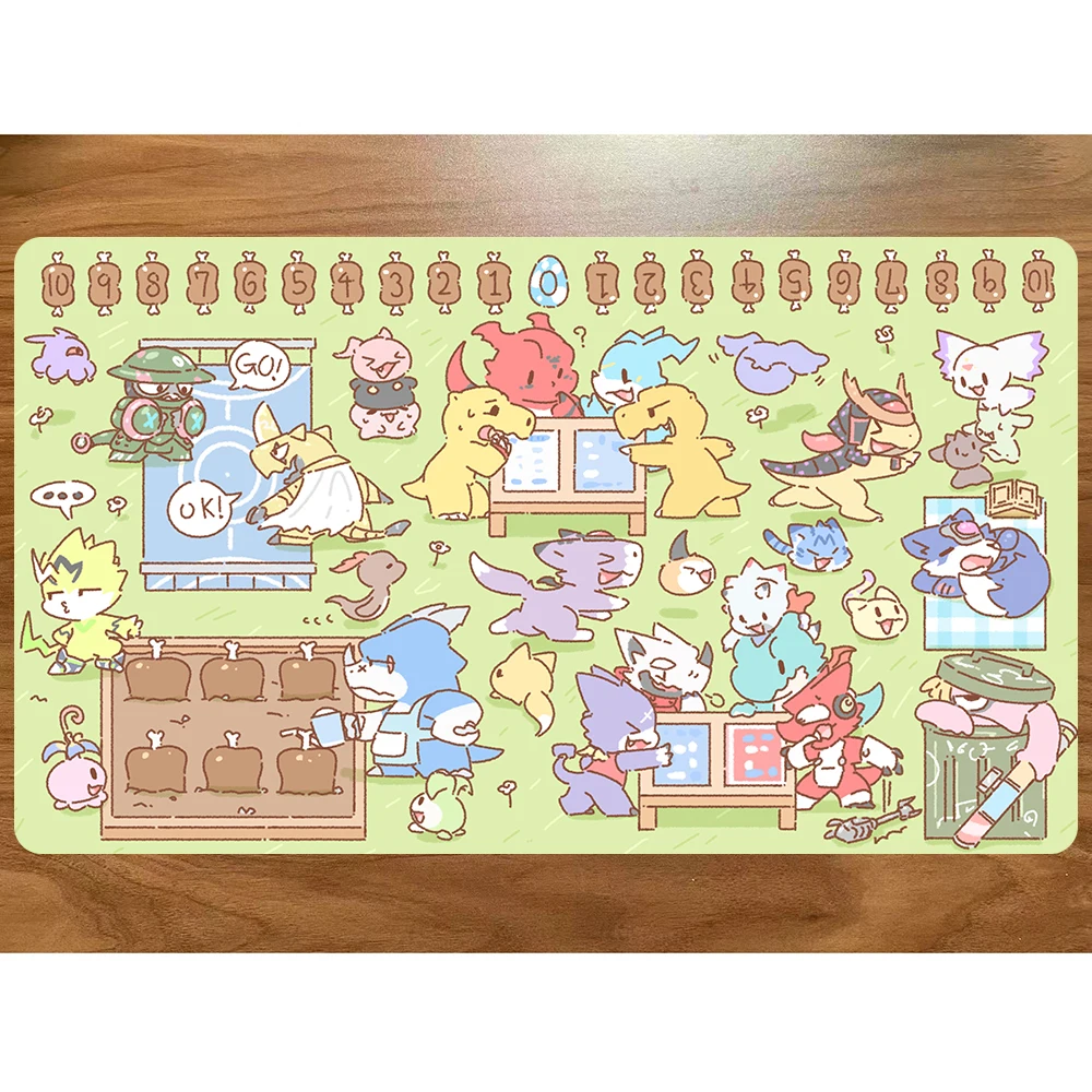 

Digimon Duel Playmat Digital Monster Trading Card Game DTCG CCG Mat DD-1