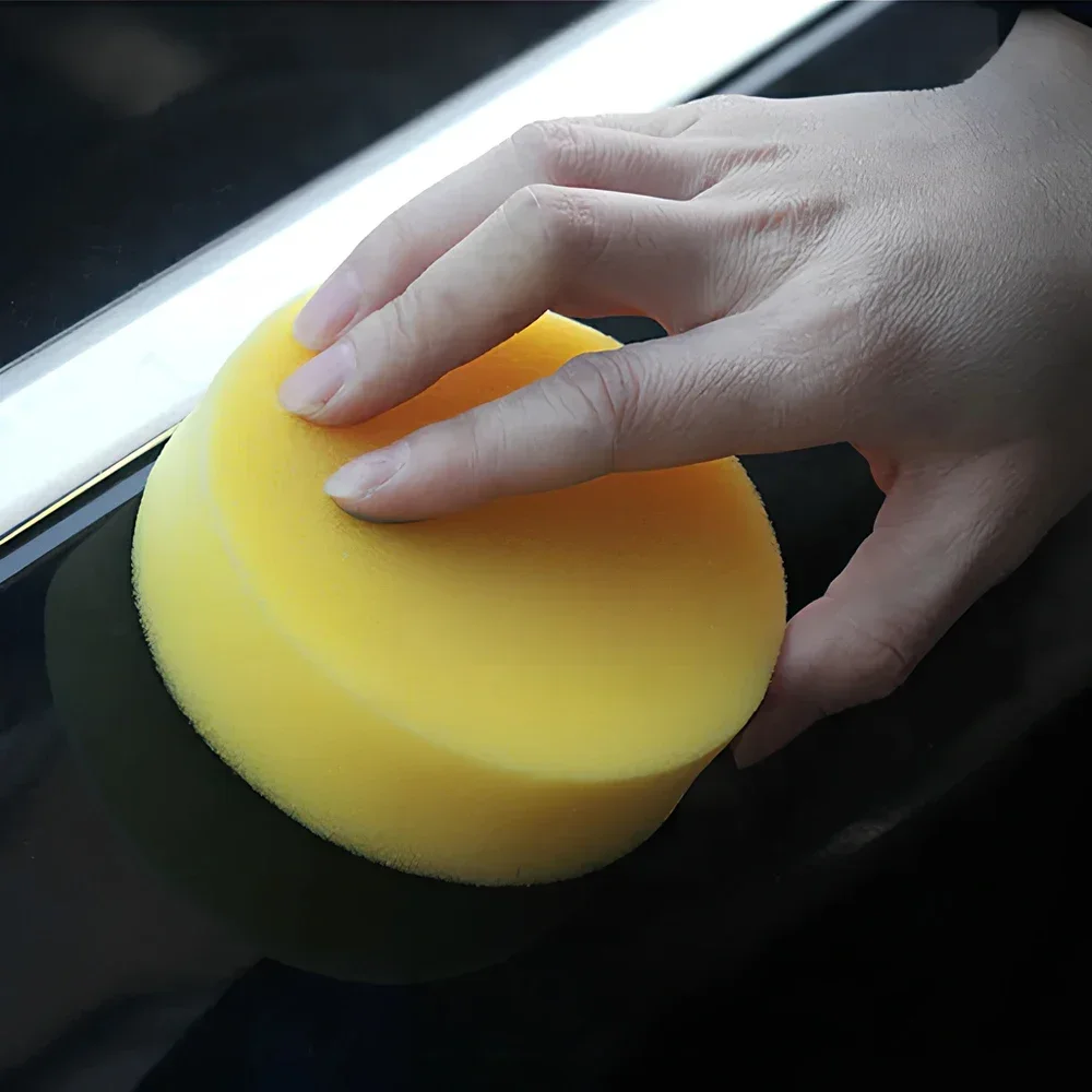 1pcs Round Autos Care Polish 25 Density Sponge Cleaning Tools Wax Washer Pads Body Car Sponges Applicator Foam Wash Glass Clean