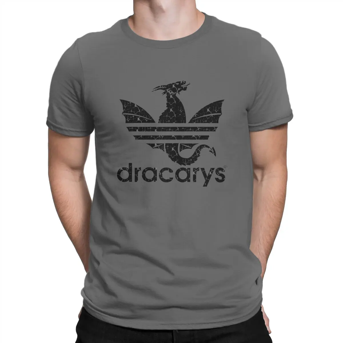 Cool T-Shirts for Men D-Dracary Fashion Cotton Tees O Neck Short Sleeve T Shirt Classic Clothes