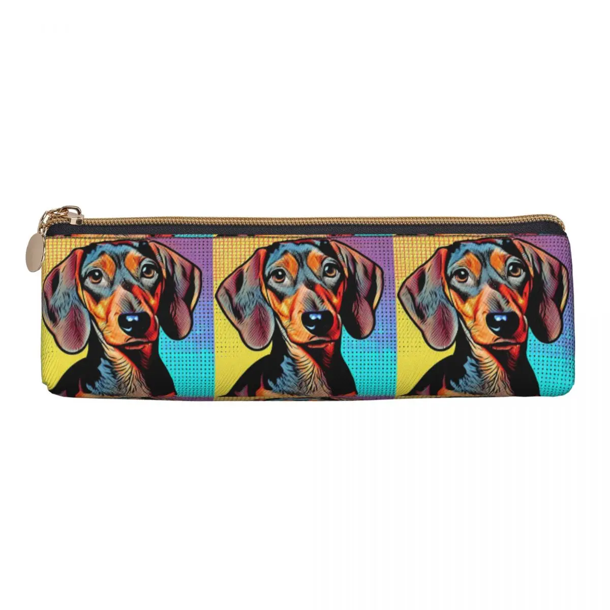 

Dachshund Sausage Dog Pop Art Pencil Case Pencil Pouch Storage Stationery Supplies Large Storage Pen Box Pencil Bag for School