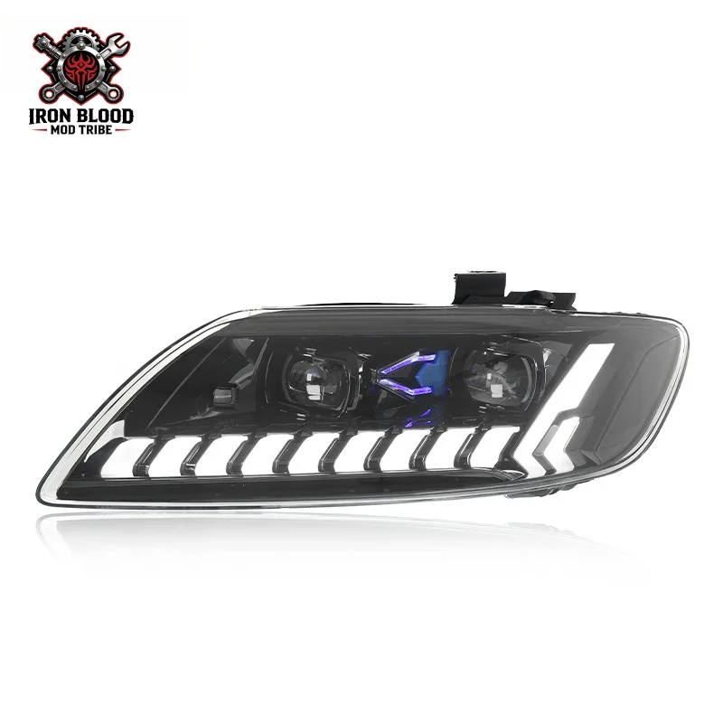 

Suitable for 2006-2015 Audi Q7 Headlight Assembly Modified New LED Daytime Running Light Flowing Turn Signal Lens Headlight