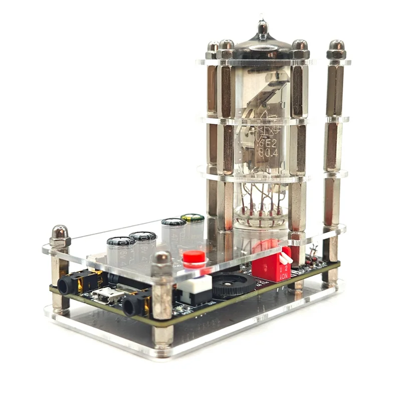 -A02R مؤشر مستوى VU للطيف الصوتي 6E2 لوحة للقيادة على شكل أنبوب عين القط لاقط مضيء