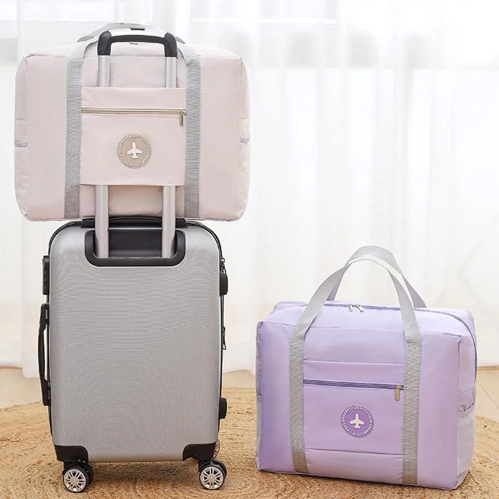 

Travel Storage Bag Foldable Airplane Bag Thickened Hand Carry Storage Bag for Travel Large Capacity Portable Luggage Handbags