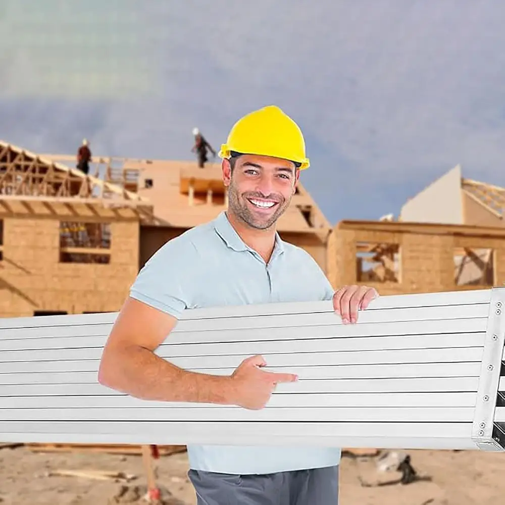 Aluminum Telescoping Scaffolding Boards, 3-8ft Adjustable Walk Platforms, Industrial Workbench Stool, 5ft Extension Boards