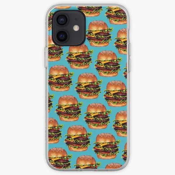 Double Cheeseburger 2 Pattern Iphone Tou  Phone Case Customizable for iPhone 6 6S 7 8 Plus X XS XR Max 11 12 13 14 Pro Max Mini