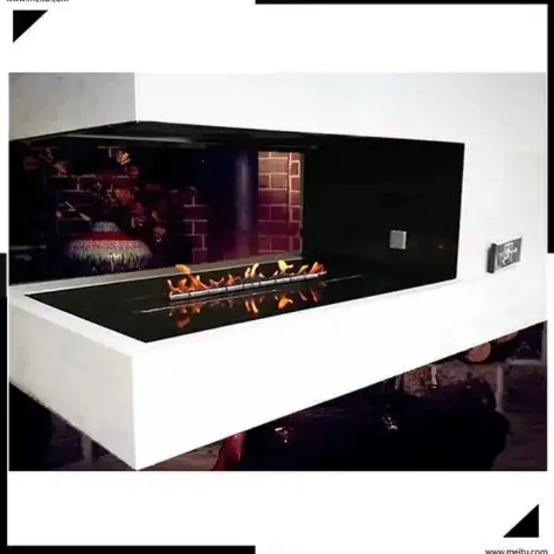 tuya wifi  bioethanol burner bio kamin smart bioethanol fireplace indoor electric fireplace