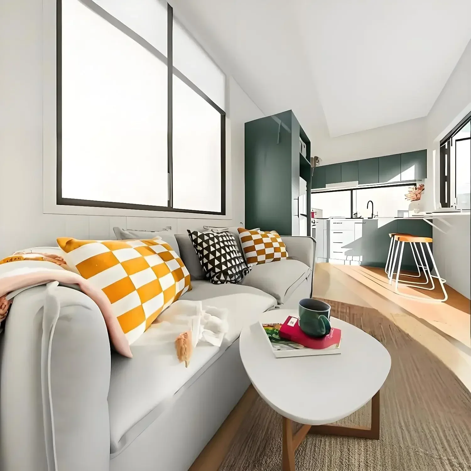 

Складная крошечная домашняя вилла-контейнер для гостиной, спальни, ванной комнаты и кухни, идеально подходит для мобильных потреби в корпусе