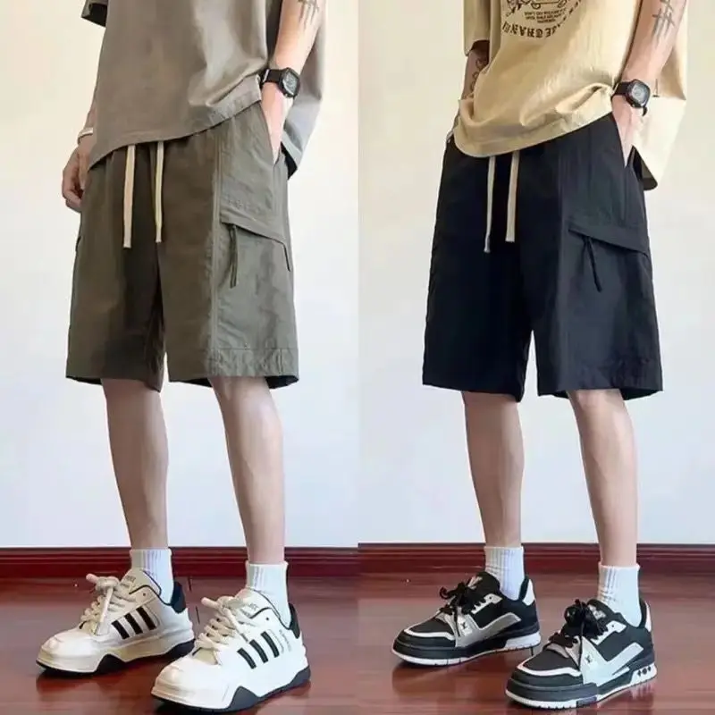 

2025 New Summer Workwear orts Men's Cool Feeling Casual Straight Leg Trendy Five-Quarter Pants Versatile Comfortable orts