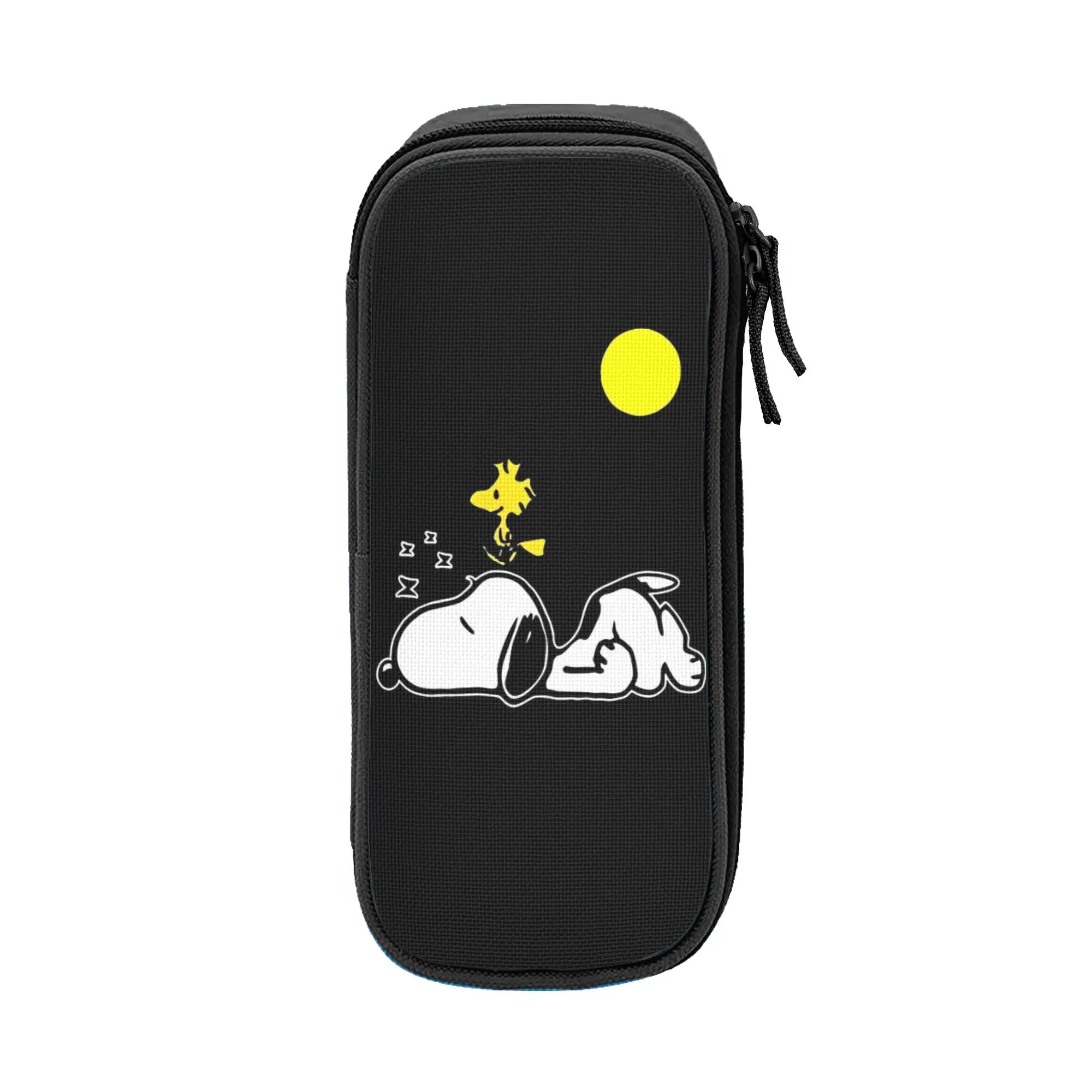 

Snoopys cartoon dog Pencil Case Double Layer Large-capacity Office Accessories Pencil Case Stationery Amazing Gift