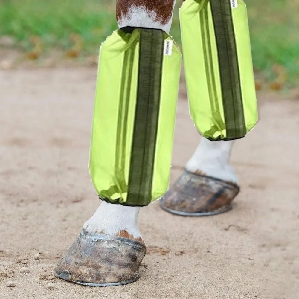4Pcs Non Slip Horse Shoofly Leggings Breathable Comfortable Mesh Fly Leg Wraps Reusable Reduce Stomping Horse Fly Sheets