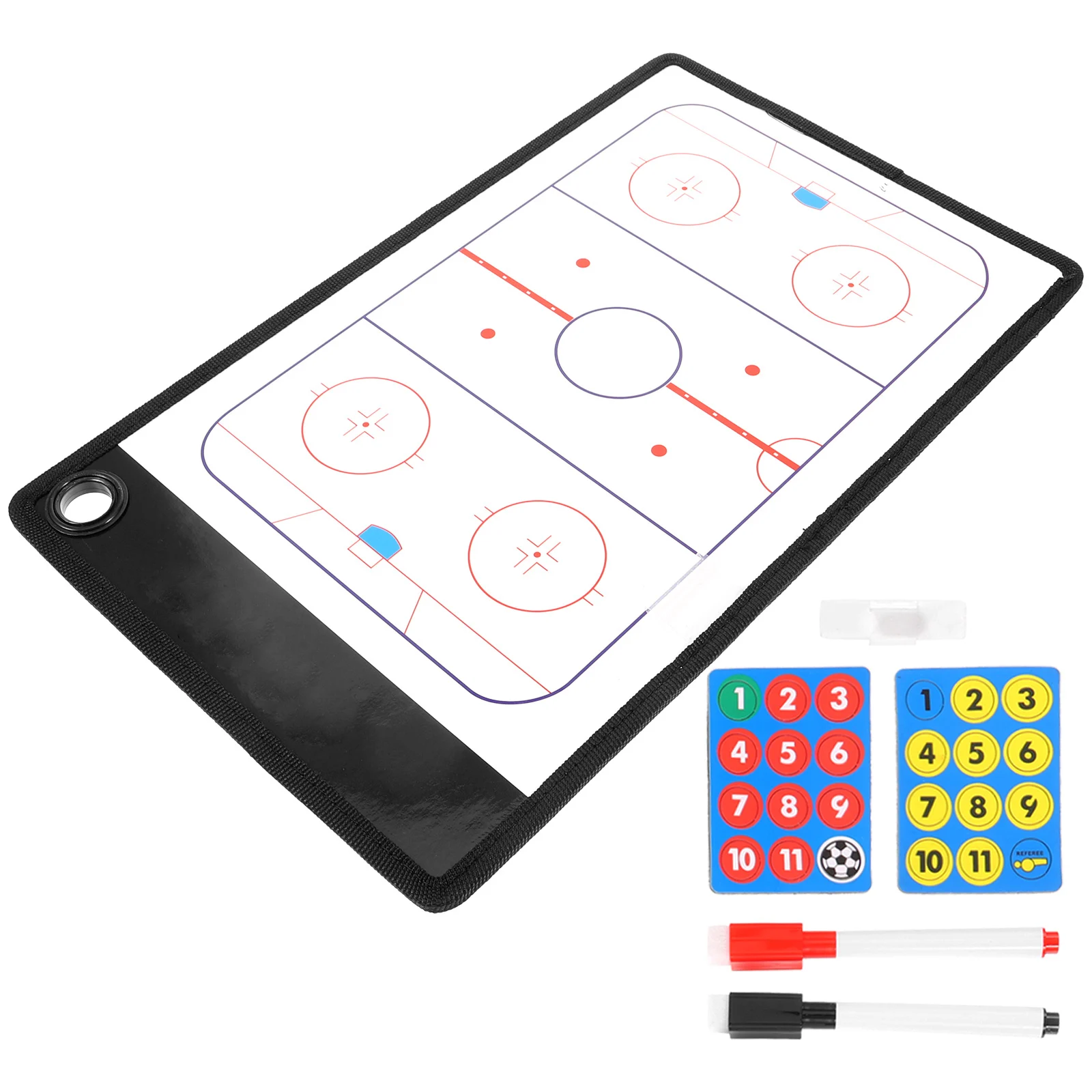 

1 set Reusable Ice Hockey Clipboard PVC Material Tool Sports Sports Supply Memorabilia Team Supply