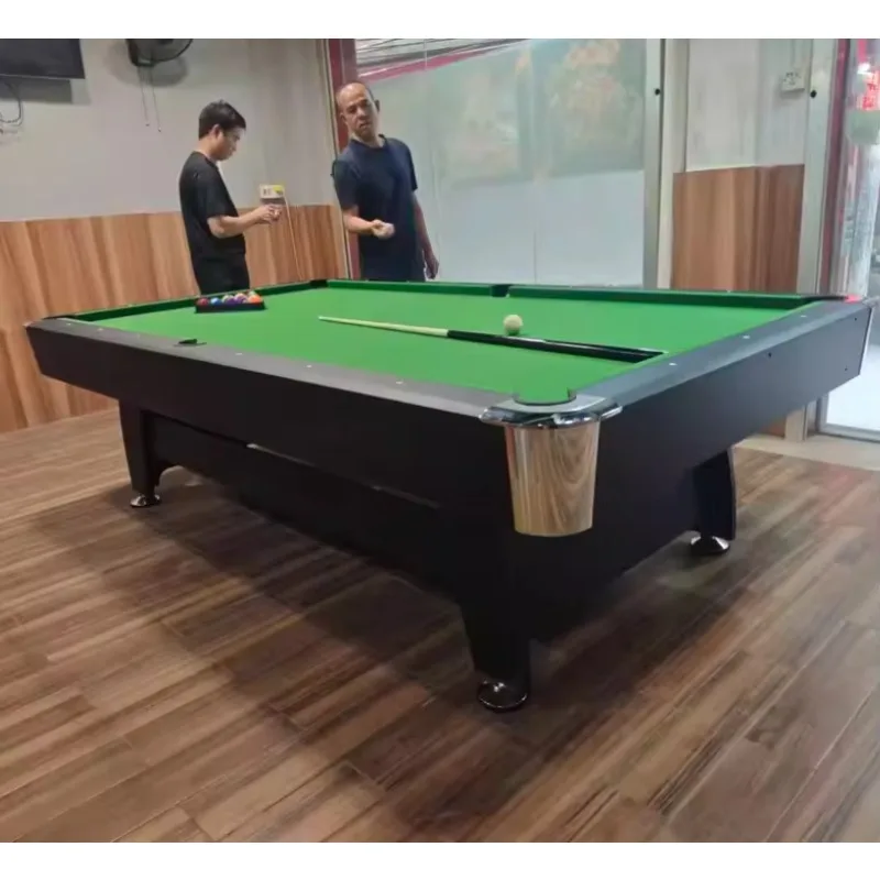 

3-In-1 family game table tennis and pool table with lath rubber MDF cushions and PVC pockets