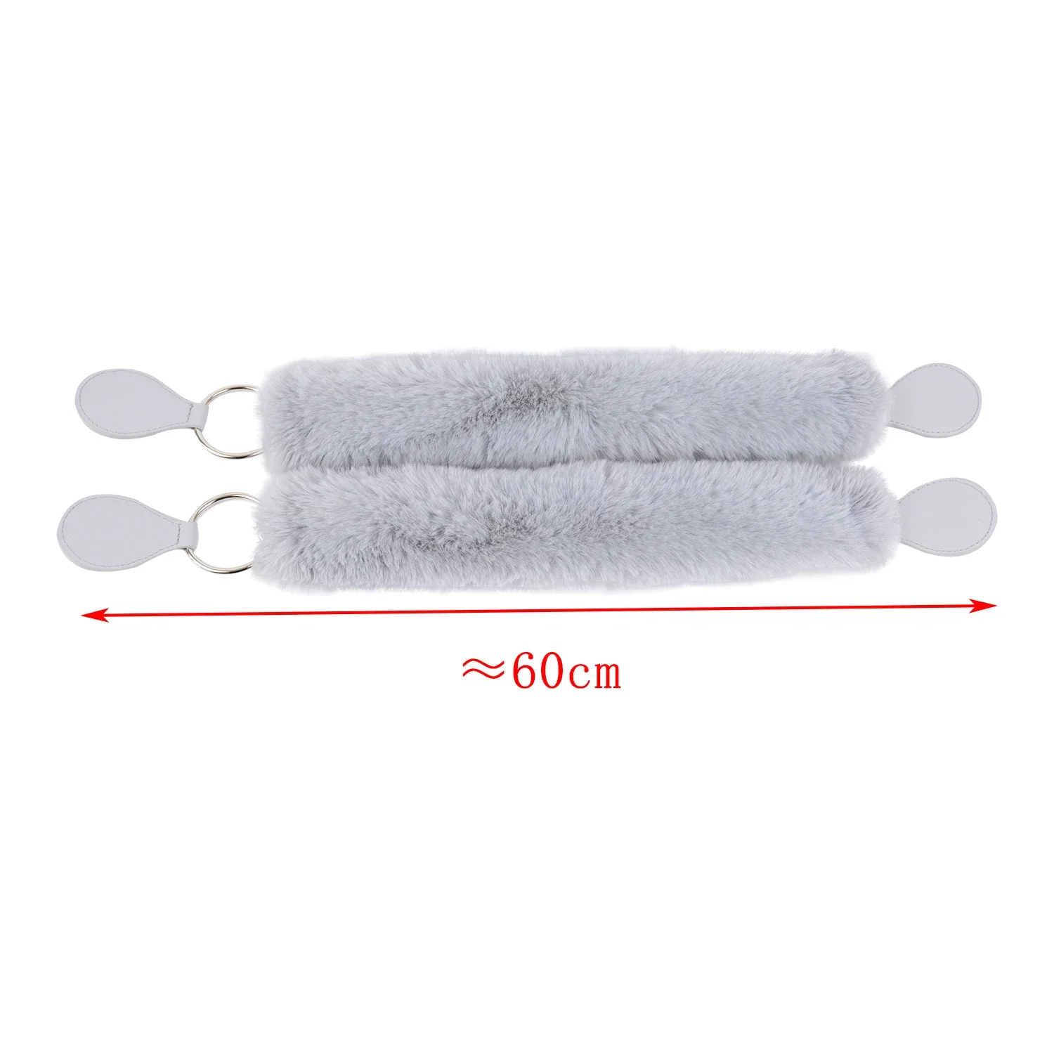 New 1 Pair Faux Fur Furry Belt Strap Long Short Handles with Drops for OBag O Bag Winter Autumn Women Totes Shoulder Handbags