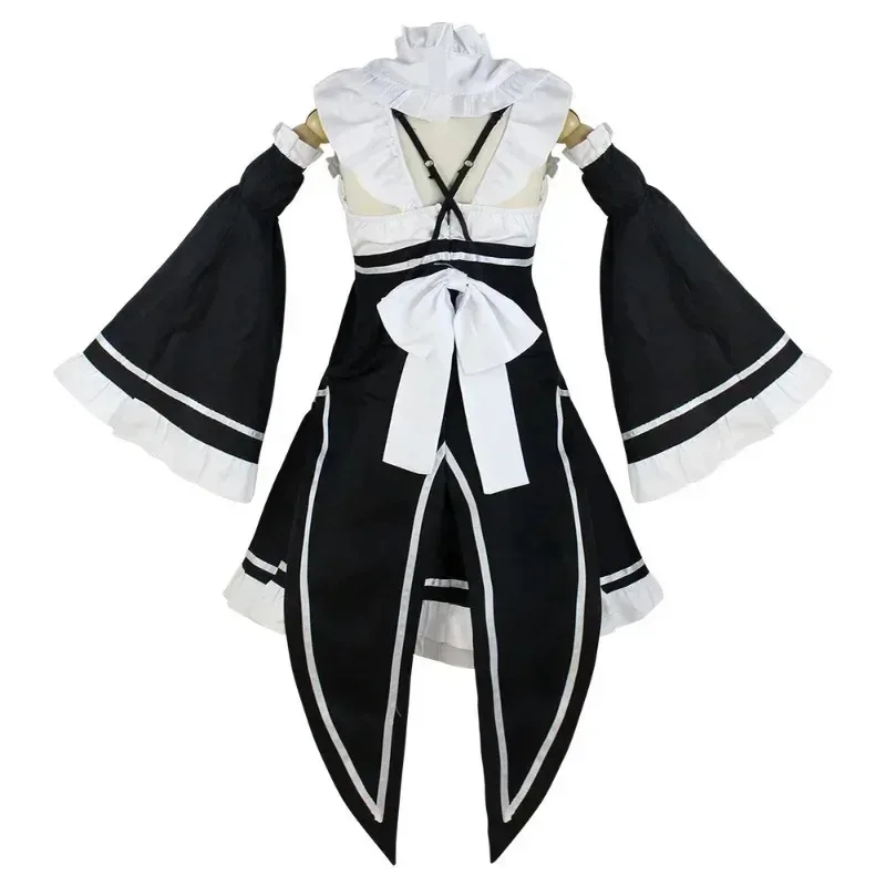 

Cy2025 Rem Ram Anime Re: Жизнь в другом мире от нуля Косплей Костюм Rem Maid униформа Хэллоуин косплей костюм женский ful