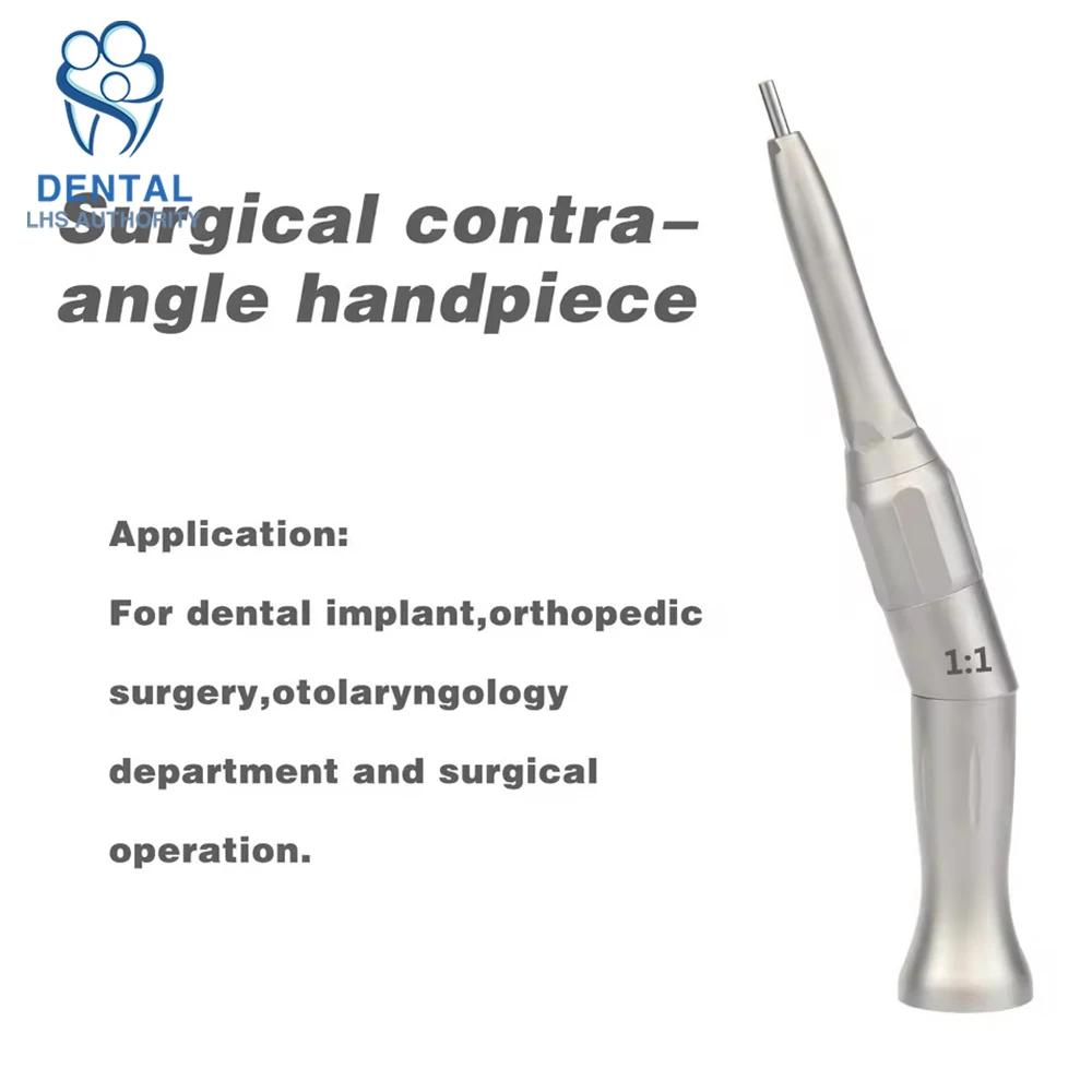 20 Degree Dental Surgical Straight Handpiece Osteotomy Hand Piece 1:1 Direct Drive Straight Hand Piece for Sinus Lift